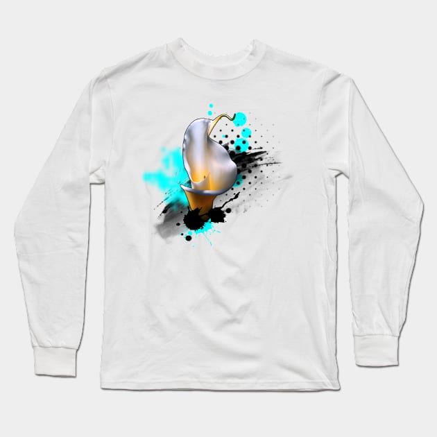 Abstract Calla Lily Long Sleeve T-Shirt by RogerPrice00x